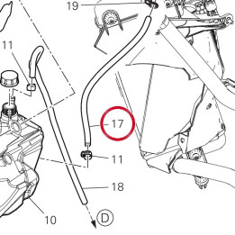 Tuyau 93410411A — réf. 93410411A | Ducati Store