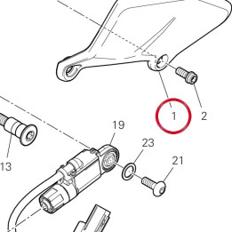 Pare-Talon avant gauche — réf. 4601I271A | Ducati Store