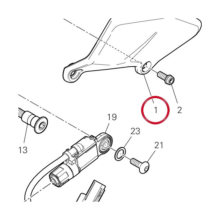Pare-Talon avant gauche — réf. 4601I271A | Ducati Store