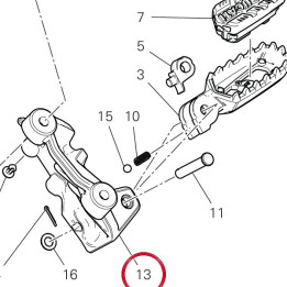 Plaque G. arrière — réf. 82413932AB | Ducati Store