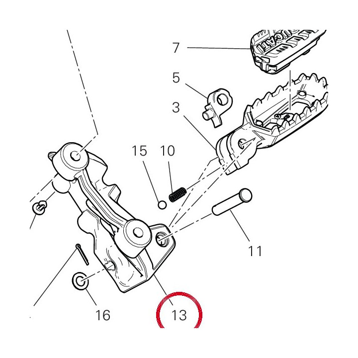 Plaque G. arrière — réf. 82413932AB | Ducati Store