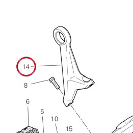 Support silencieux — réf. 8301P261AB | Ducati Store