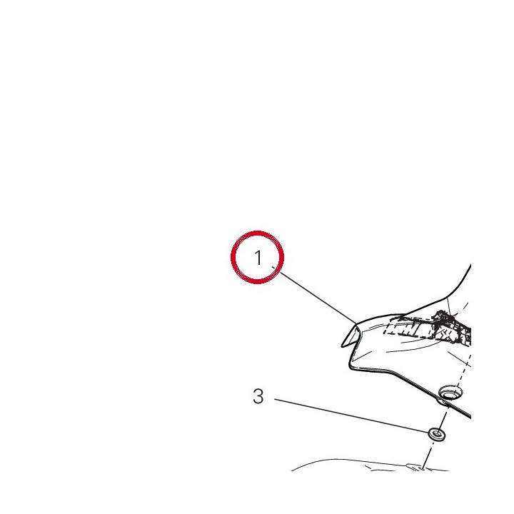 Garde-Boue arrière 56511354B — réf. 56511354B | Ducati Store