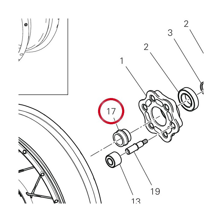 Entretoise 7131F741A — réf. 7131F741A | Ducati Store