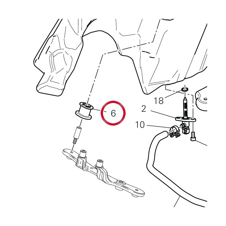 Tampon devant 86613051A — réf. 86613052A | Ducati Store