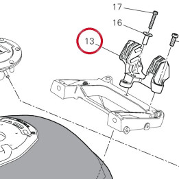 Caisson de selle 8291I701C — réf. 8291I701C | Ducati Store