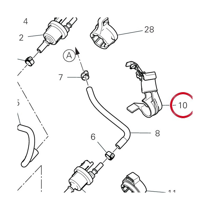 Support 8291N981A — réf. 8291N981A | Ducati Store