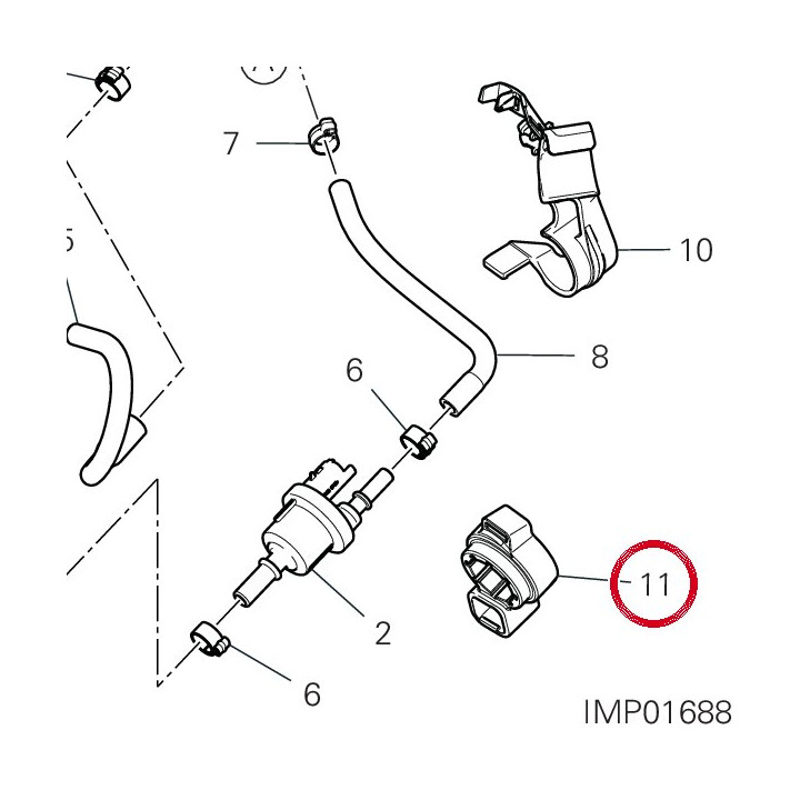 Support purge valve — réf. 8291S271A | Ducati Store
