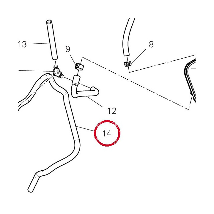 Tuyau 935Z0211A — réf. 935Z0211A | Ducati Store