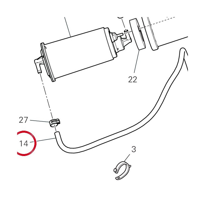 Tuyau 93510991A — réf. 93510991A | Ducati Store