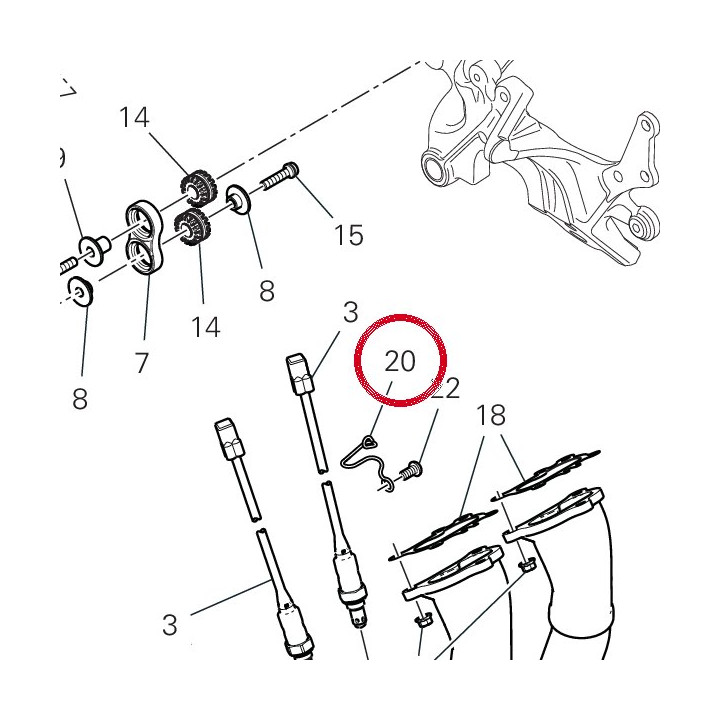 Passe-Cable 75810412A — réf. 75810412A | Ducati Store