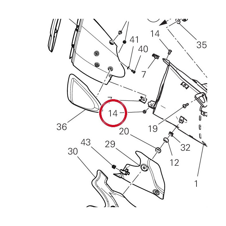 Vis 72050313C — réf. 72050313C | Ducati Store