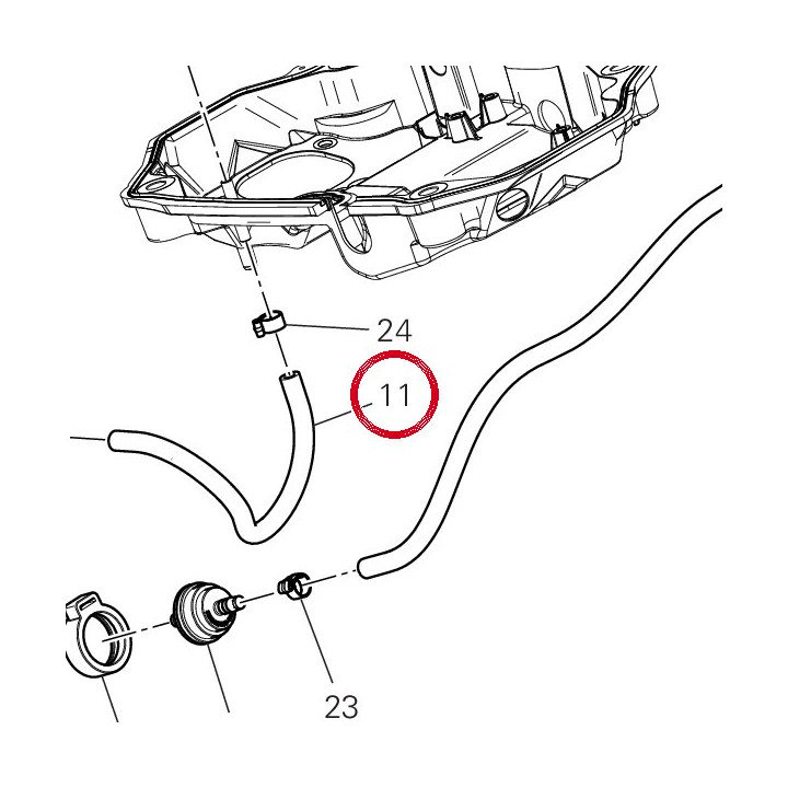 Tuyau 93512641A — réf. 93512641A | Ducati Store