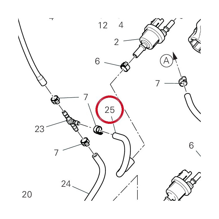 Tuyau 93512631B — réf. 93512631B | Ducati Store