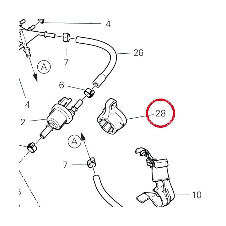 Support purge valve — réf. 86613991B | Ducati Store