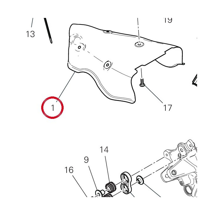Pare-Chaleur 4601S261A — réf. 4601S261A | Ducati Store