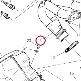 Collecteur D'Echappement — réf. 57115551A | Ducati Store