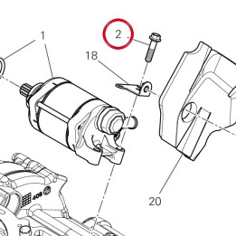 Vis tchc M6X28 77156708B — réf. 77156708B | Ducati Store