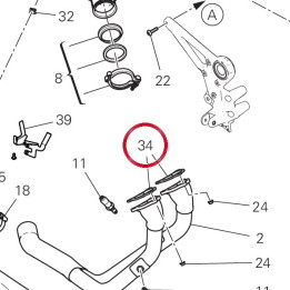 Joint tuyau échappement — réf. 79010371A | Ducati Store