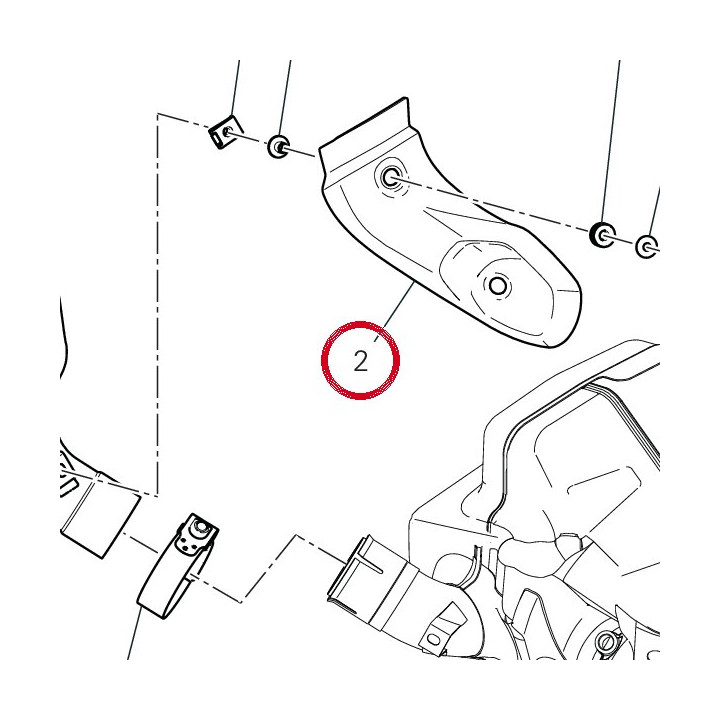 Pare-Chaleur inférieur — réf. 4601R671AB | Ducati Store