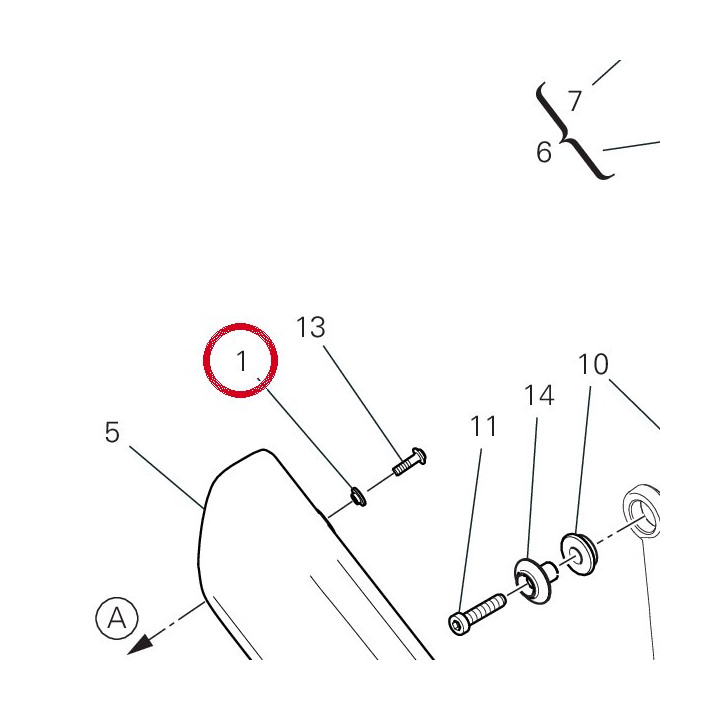 Entretoise 97612461AA — réf. 97612461AA | Ducati Store