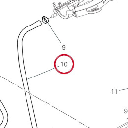 Tuyau avant droit 935Z0031A — réf. 935Z0031A | Ducati Store