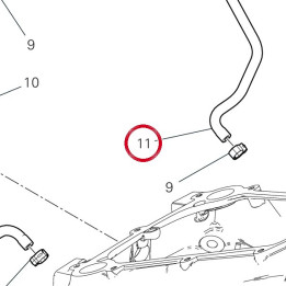 Platform hose Ø4X10 L=900 — réf. 935Z0041A | Ducati Store