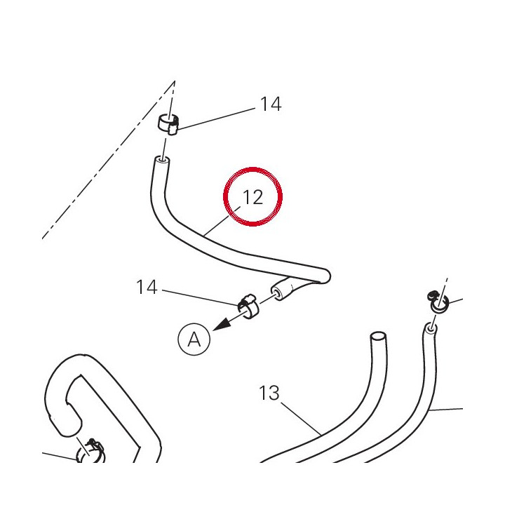 Platform hose Ø4,5/5,5X10,5 — réf. 935Z0051A | Ducati Store
