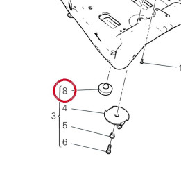 Tampon caoutchouc 86642761A — réf. 86642761A | Ducati Store