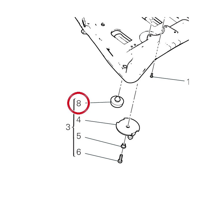 Tampon caoutchouc 86642761A — réf. 86642761A | Ducati Store