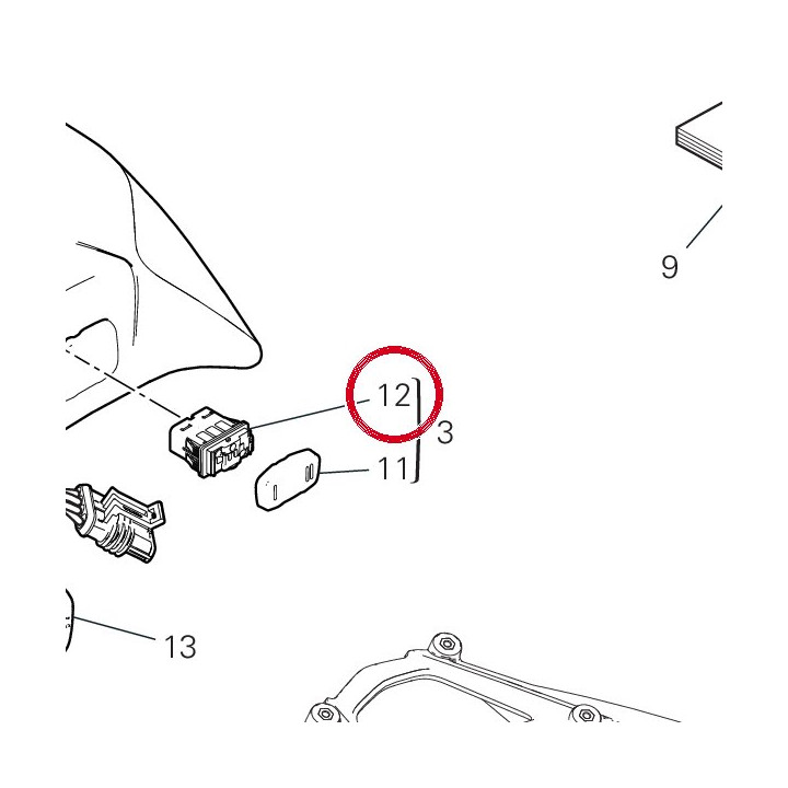 Interrupteur 53910531A — réf. 53910531A | Ducati Store