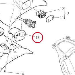 Cache interrupteur 59516721A — réf. 59516721A | Ducati Store