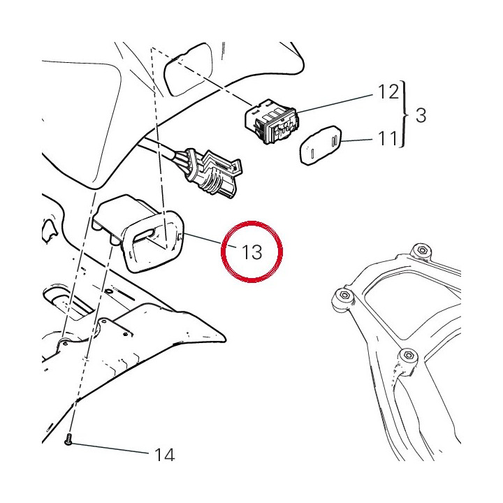 Cache interrupteur 59516721A — réf. 59516721A | Ducati Store