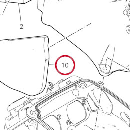 Panneau insonorisant droit — réf. 48612651A | Ducati Store