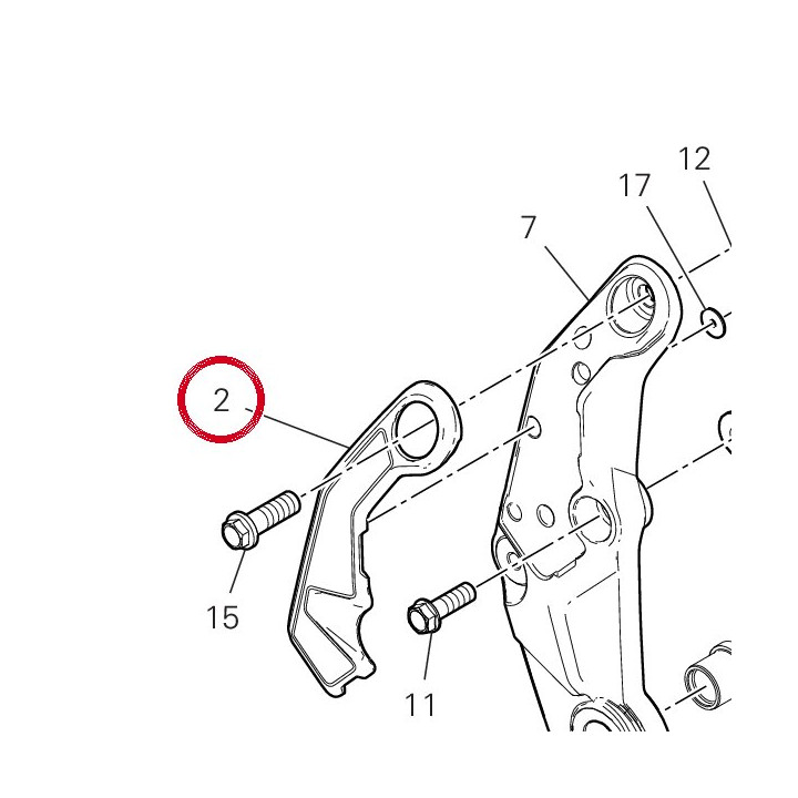 Pare-Chaleur supérieur — réf. 4601H623A | Ducati Store