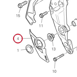 Pare-Chaleur inférieur — réf. 4601H722A | Ducati Store