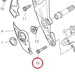 Vis tef M8X50 7725138BFA — réf. 7725138BFA | Ducati Store