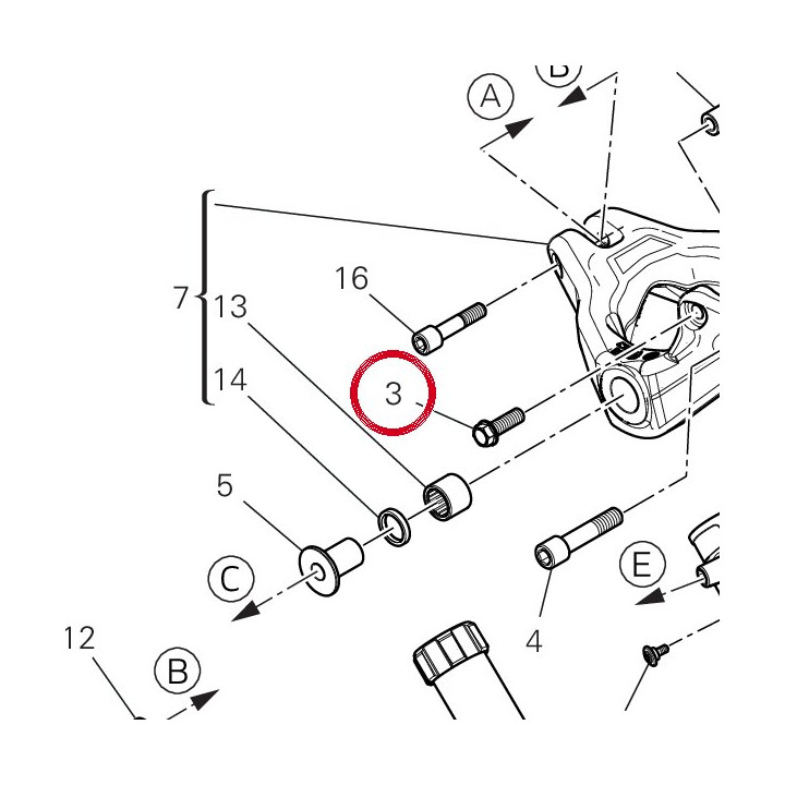 Vis tef M10X30 7725164BG — réf. 7725164BG | Ducati Store