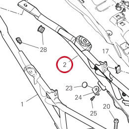 Cadre arrière gauche — réf. 47018272CA | Ducati Store