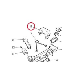 Caoutchouc gauche 76414522A — réf. 76414522A | Ducati Store