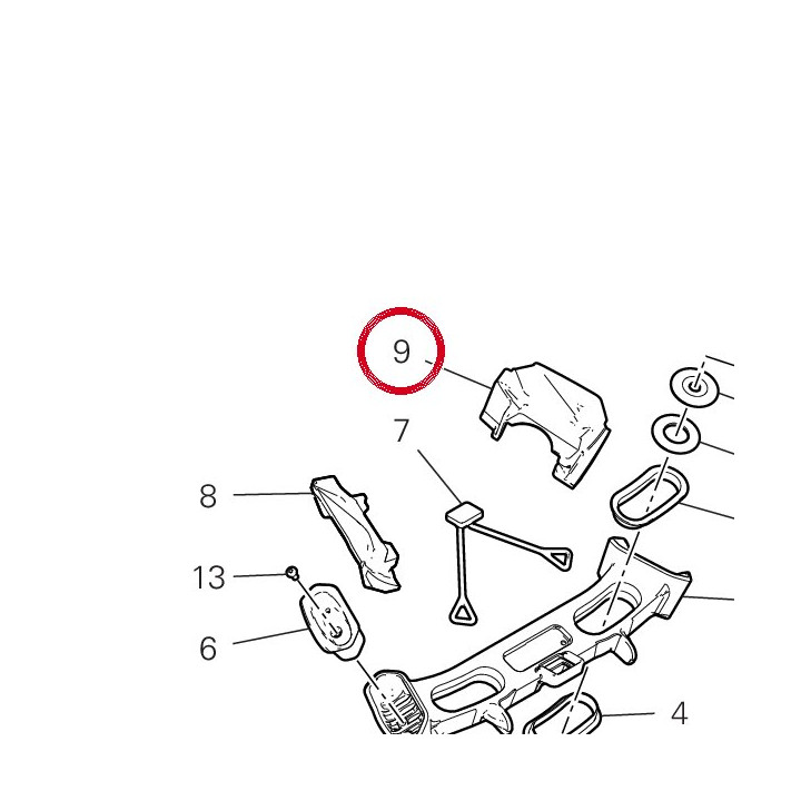 Caoutchouc gauche 76414522A — réf. 76414522A | Ducati Store