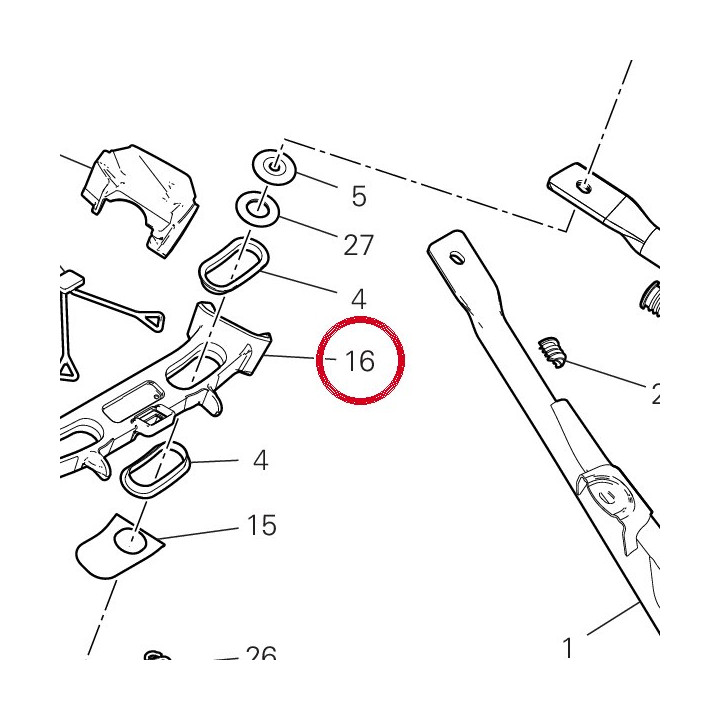 Support valises flottantes — réf. 8291I732A | Ducati Store