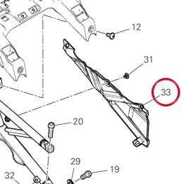 Pare-Chaleur gauche — réf. 4601N992A | Ducati Store