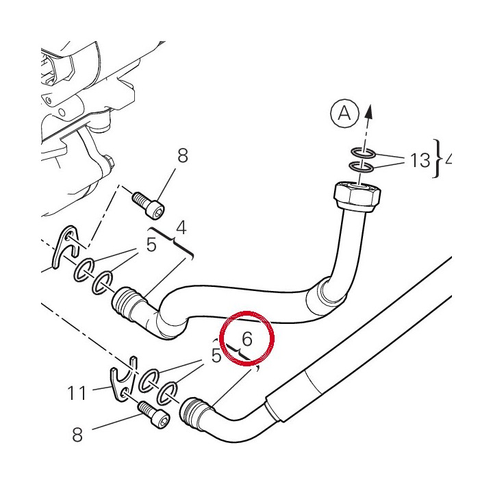 Tuyau 54911652B — réf. 54911652B | Ducati Store