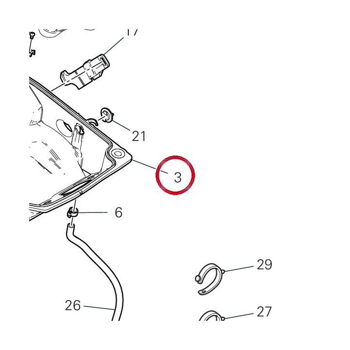 Boîte à filtre inférieure — réf. 4421A832A | Ducati Store