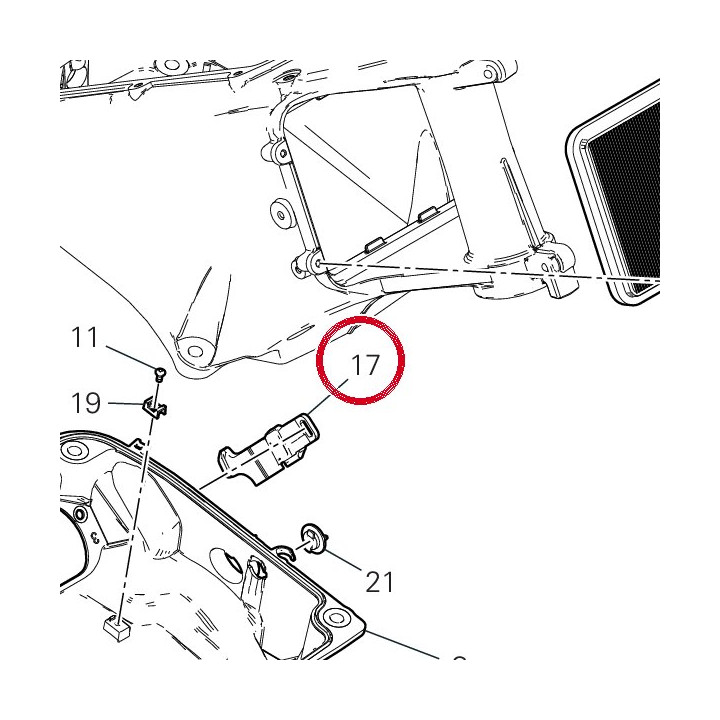 Support connecteur 8291M611A — réf. 8291M611A | Ducati Store