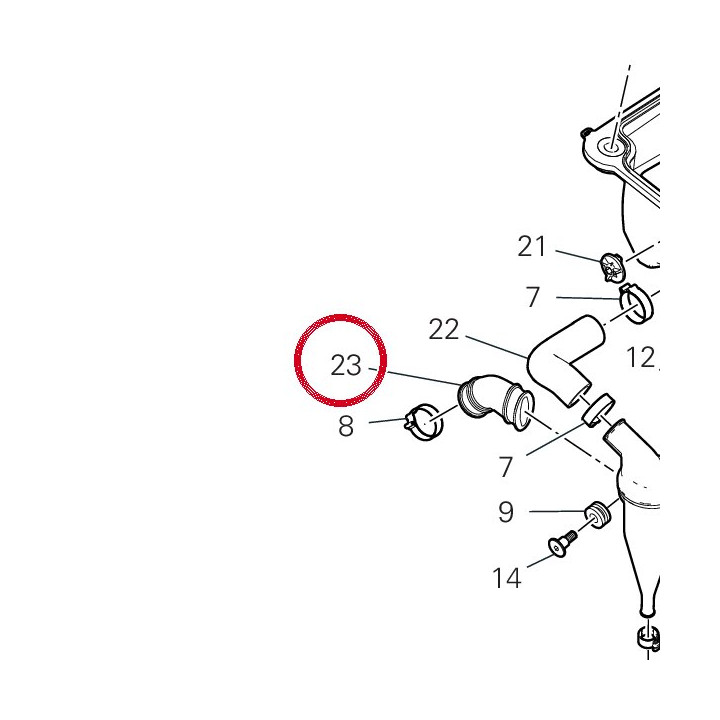 Tuyau Blow-By 87614051A — réf. 87614051A | Ducati Store