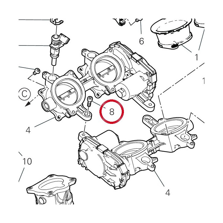 Vis tcei M5X14 uni5931 — réf. 77110591A | Ducati Store