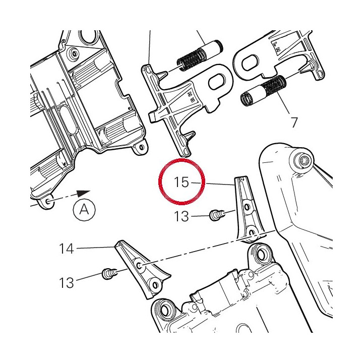 Couvercle gauche 24716821A — réf. 24716821A | Ducati Store