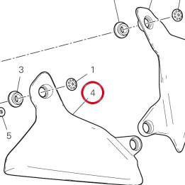 Déflecteur droit 48412382A — réf. 48412382A | Ducati Store